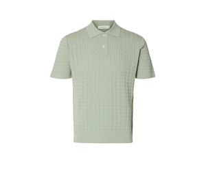 SELECTED Polo SLHMATTIS verde chiaro | L