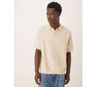 Selected - Polo vestibilità classica a maniche corte beige in maglia-Neutro M