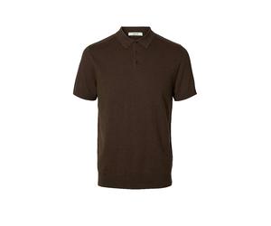 SELECTED Poloshirt SLMBERG marrone | S