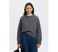 SELECTED Pullover blu sfumato / bianco Donna SELECTED L