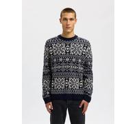 SELECTED Pullover crema / blu / grigio Uomo SELECTED XXL