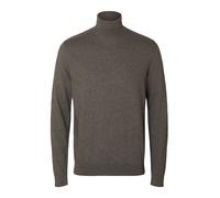 SELECTED Pullover 'SLHBERG' marrone scuro Uomo SELECTED L marrone scuro