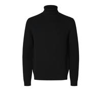 SELECTED HOMME Maglieria e Cardigan Uomo Nero Maglia collo alto Maglioncino a co