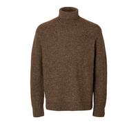 SELECTED Pullover 'SLHLand' marrone scuro Uomo SELECTED S marrone scuro