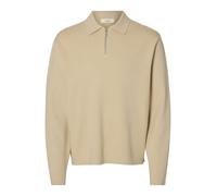 Selected Teller Relaxed Fit Half Zip Sweater Beige S Uomo