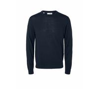 SELETED HOMME Slhtray LS Knit Merino Crew Neck Noos Pullover, Blazer Blu Marine, XXL Uomo