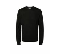 SELETED Homme SLHTRAY LS Knit Merino Crew Neck Noos, Nero, XL