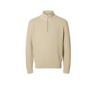 SELECTED Pullover Troyer beige | XL