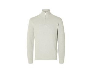 SELECTED Pullover Troyer SLHDANE grigio chiaro | M