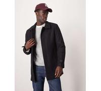Selected - Reuben - Cappotto nero con scollo a imbuto XL