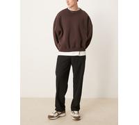 Selected - Robert - Pantaloni ampi neri-Nero W33 L32