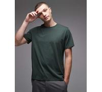 Selected - T-shirt 100% cotone verde scuro S