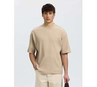 Selected - T-shirt beige-Grigio S