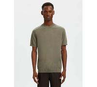 Selected - T-shirt color vetiver-Verde L