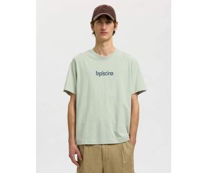 Selected - T-shirt grigio acqua-Verde L