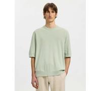 Selected - T-shirt grigio acqua-Verde XL