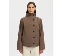 Selected - Trench color gocce di cioccolato-Marrone 42