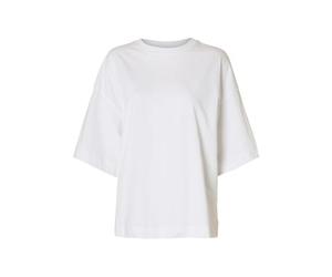 SELECTED WOMEN Slfcolwoman 2/4 - tè Oversize Noos, Bianco, S