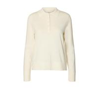 SELECTED WOMEN Slfthea LS Knit Merino Collar Neck Noos, Egret, M Donna