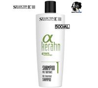 SELECTIVE ALPHA KERATIN SHAMPOO PRE-TRATTANTE 500ML STIRATURA BRASILIANA LISCI