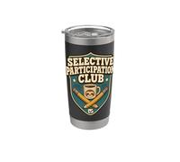 Selective Participation Club Umorismo limiti Bicchiere termico in acciaio inox doppia parete