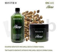 Selective Professional Hemp Capelli secchi e sfibrati SLES e SLS free Vegano KIT