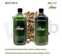 Selective Professional Hemp Capelli secchi e sfibrati SLES e SLS free Vegano KIT