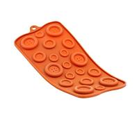 Selecto Bake da forno in silicone per cioccolatini Vassoio rotondo Craft Buttons Stampo per cioccolatini in silicone con 19 bottoni, accessori per la cottura di caramelle al cioccolato