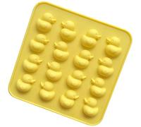 Selecto Bake Duck Stampo in silicone per cioccolato, stampo in silicone a forma di anatra, 16 cavità, antiaderente, per uso alimentare, per cubetti di ghiaccio, gelatina, fondente, caramelle dure