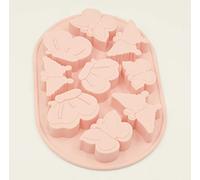Selecto Bake Golddunes 1pc Stampo in silicone a farfalla (colore rosa) Ghiaccio, yogurt, caramelle, dolci, gelatina, cera, cioccolato, muffin, sapone, torta, stampo da forno