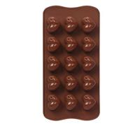 Selecto Bake Heart Stampo in silicone, 15 stampi per dolci a forma di cuore per dolci, topper per torta, caramelle, cioccolatini, biscotti, gelatina di ghiaccio e stampi per cera fai da te