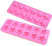 Selecto Bake Magic Stars Stampo per caramelle, Stampo in silicone per caramelle, Stampi in silicone per cioccolato, Sapone fuso per cera per torte per dolci