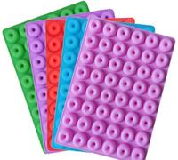 Selecto Bake Mini Ciambella Anelli Stampo in Silicone 48 cavità 1 Confezione di Stampi Vassoi per cubetti di Ghiaccio per Gelatina Torta al Cioccolato Cera, Disponibile in Forno, Frigo