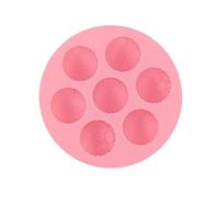 Selecto Bake Mini stampo in silicone a semisfera a 7 cavità per calcio e basket, stampo da forno per preparare cioccolato, torte, gelatina, mousse a cupola,colore: Rosa