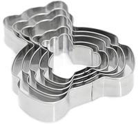 Selecto Bake Set di 5 stampini a forma di orsacchiotto, in acciaio inox, per biscotti, sandwich, fondente, torte, biscotti