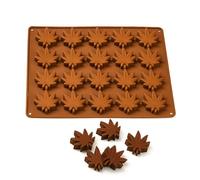 Selecto Bake Stampi in silicone a forma di foglia di canapa e cannabis per barattoli di caramelle, cioccolatini, cubetti di ghiaccio, gelatine, fondente o per realizzare qualsiasi stampo di zucchero.
