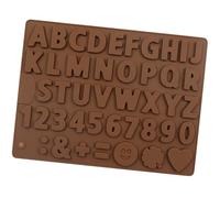 Selecto Bake Stampi in silicone a forma di lettere e numeri, antiaderenti, perfetti per decorare torte, caramelle, cioccolato, feste di compleanno, caramelle gommose