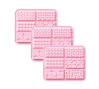 Selecto Bake Stampi per barrette di cioccolato con 6 forme, 3 stampi in silicone per cioccolato, antiaderenti, riutilizzabili, stampi da forno fai da te, per caramelle proteiche e barrette energetiche