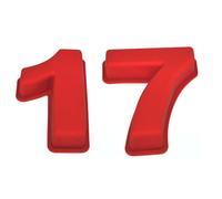 Selecto Bake Stampo grande in silicone a forma di numero 17 o 71 per 17° compleanno, anniversario di matrimonio 1 7