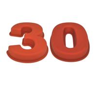 Selecto Bake Stampo grande in silicone a forma di numero 30, per 30° compleanno, anniversario di matrimonio, 3 0