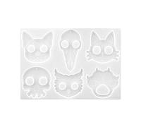 Selecto Bake Stampo in resina per portachiavi a dito, stampi per colata per portachiavi a forma di animale, stampi in silicone per autodifesa, stampi in resina EDC, kit per ciondoli,