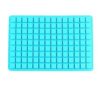 Selecto Bake Stampo per cioccolato in silicone Stampi per cubetti di ghiaccio quadrati Stampi gommosi 126 cavità 1,5 cm Mini stampo per caramelle gommose, cubetti di ghiaccio, gelatina, tartufi