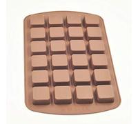 Selecto Bake Teglia per brownie in silicone, teglia per brownie con 24 griglie, teglia in silicone antiaderente, teglia in silicone per brownie per cuocere brownies e cioccolato