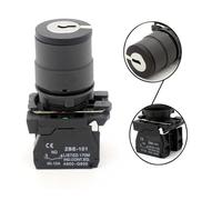Selector Key Switches XB5-AG33 3 Position Selector 2NO Open Hole Black Rotary Black Switch EKFBQBGW