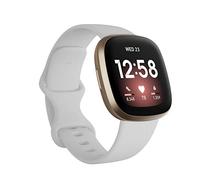 Sel inturini di ricambio compatibili con Fitbit Versa 3/Versa 4/Sense/Sense 2, in silicone, regolabili, accessori classici, cinturini fitness per donne e uomini, piccoli e grandi, bianco, Grande