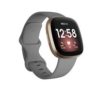 Sel inturini di ricambio compatibili con Fitbit Versa 3/Versa 4/Sense/Sense 2, in silicone, regolabili, accessori classici, cinturini fitness per donne e uomini, piccoli e grandi, Grigio, Piccolo