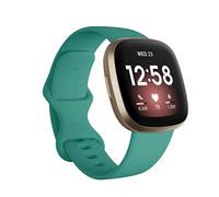 Sel inturini di ricambio compatibili con Fitbit Versa 3/Versa 4/Sense/Sense 2, in silicone, regolabili, accessori classici, cinturini fitness per donne e uomini, piccoli e grandi, Foglia di t