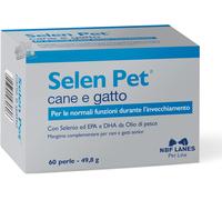 | Selen Pet Cane E Gatto, 60 Perle Appetibili, per Le Normali Funzioni Durante L