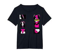 Selena Gomez LMTLM - Set Fotografico Maglietta, Donna Plus-Size, Nero, 5X