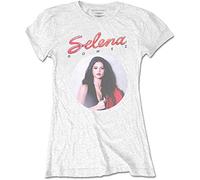 Selena Gomez - T-Shirt # M White Femmina # 80'S Glam